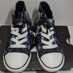 Converse Chuck Taylor All Star Hi Sneaker Black Bubbles Size 10 Infant.